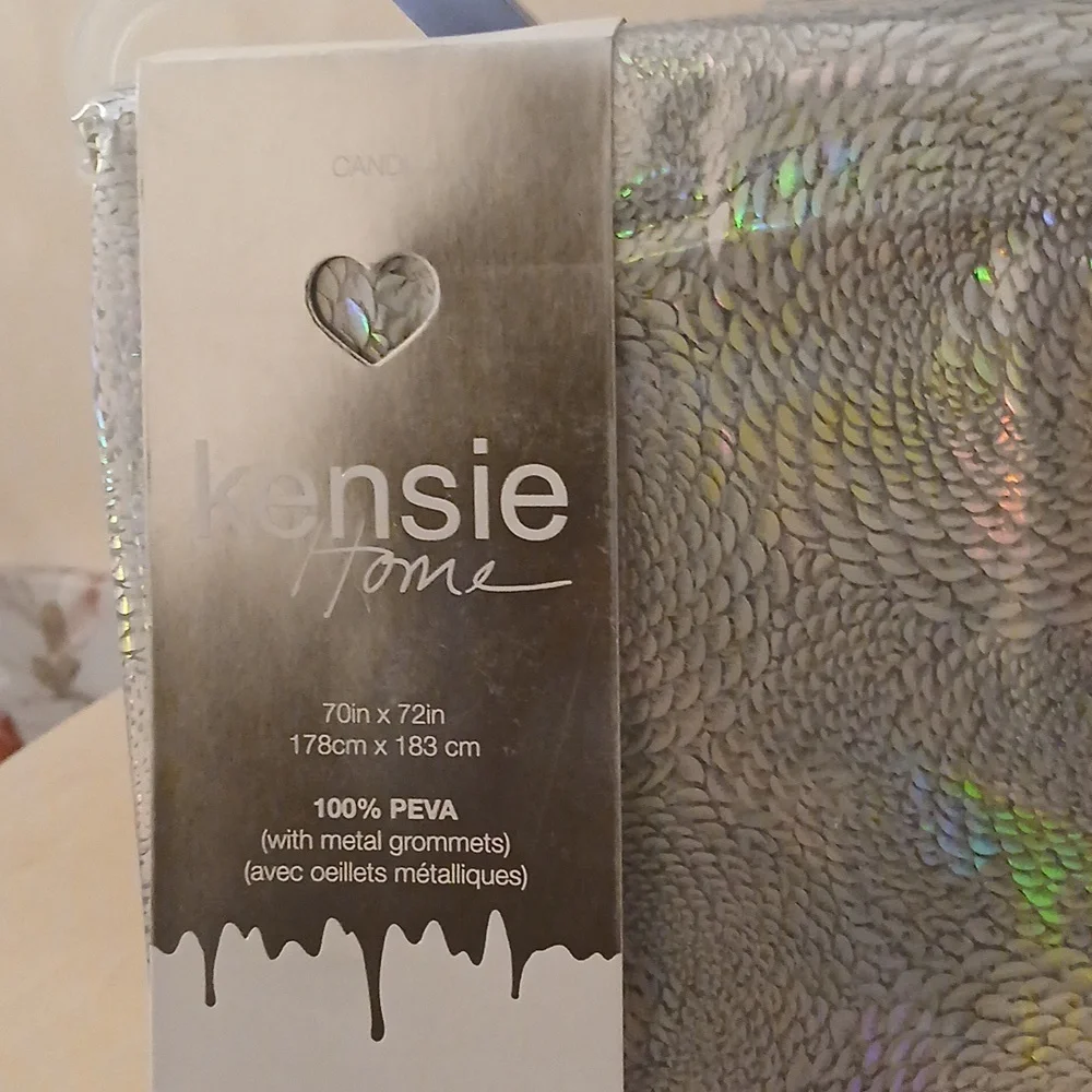 Silver Holographic Shower Curtain - Stylish Home Bath Accessory